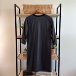 Ralph Lauren Lauren 100% Cotton French Terry Quilted Shoulder Dress, M Photo 5