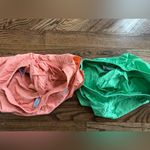 Columbia Dual Pack Baggy Athletic Shorts Green Salmon Pink Medium 4 6 8 summer Photo 6