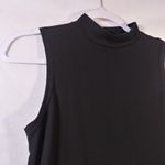 Olivia Rae  Black Simple Mock Neck Sleeveless Top Size M Photo 2
