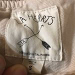 LA Hearts Zip up Tan Hooded Bomber Jacket Photo 4