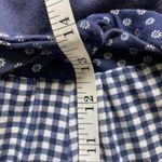 Vintage One Piece Romper Shorts Bathing Suit Blue Plaid Checkered one piece White Size 20W Photo 10