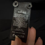 Aritzia  Wilfred Black Silky Front Tie Button Up Long Sleeve Blouse Top Photo 9