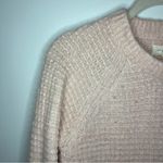 Lou & grey  light pink waffle sweater Alpaca Blend size medium Photo 3