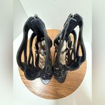 Vince Camuto  Genuine Black Leather Ladder Front Stiletto Strappy Heels NWOT-6M Photo 8