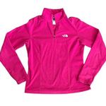  TKA 100 Pink 1/4 zip pullover The North Face Hot Pink Bright Photo 0
