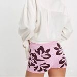 Free People Kaia Swit Shorts in Bright Lilac Combo Pink Floral Knit Micro Short Photo 1
