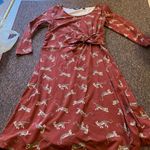 Lands end cat dress small Red Photo 1