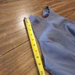 Hayley Paige Occasions  Bridesmaid maxi Dress 5714 Gunmetal Gray long chiffon 2 Photo 13