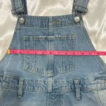 Free People Denim June Shortalls Romper Moonbeam Blue Distressed Boho Sz 25 Photo 8