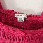 American Eagle  Ruched Raspberry Sleeveless Crop Tank Top Women’s Sz S EUC Photo 2
