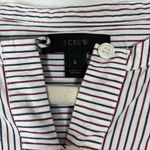 J.Crew Embroidered Tie Front Tunic Pin Stripe Sz S Photo 7