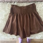 Vestique  Brown Flowy Shorts Photo 3