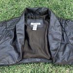 Forever 21 VTG Y2K 00s Brown Cropped Leather Jacket Women’s Size XS Moto Photo 0