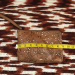 Patricia Nash  Brown Leather Tooled Wristlet Clutch Purse Bag Wallet #boho #western #hippie #indie Measurement in pics Great condition Photo 3