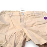 st. john's bay  Mid‎ Rise Beige Tan 5" Inseam Shorts Size 10 NEW Photo 5