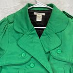 Vertigo Paris  Green Double Breasted Cropped Blazer Jacket Cotton‎ Blend Size M Photo 3