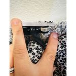 Slate + Willow Women's White Black Ditsy Floral Tie Front Midi Dress Size Small Photo 4