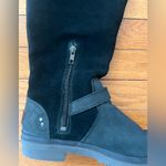 UGG  Thomsen Black Suede Knee-High Shearling Lined Winter Boots in Black.  Size 6 Photo 4