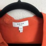 Reiss  Eden matte silk orange long sleeve tunic blouse 0 Photo 3