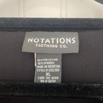 Notations  Women’s Black‎ Lace & Velvet Whimsigoth Dark Romantic Beaded Top XL Photo 4