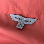 Naked Zebra St Bernard  Faux Wrap Mini Skirt Coral Ruffle Hem Boho Beach S/M Photo 7