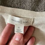 Treasure & Bond  Cashmere Blend V-Neck Sweater in Oatmeal Beige Size XL Photo 3