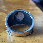 White Buffalo Turquoise Sterling Silver Ring Size 9 Photo 4