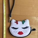 Betsey Johnson Betsy Johnson Luv Glam Reindeer Kitty Wristlet / Coin Purse, White, Black Photo 9
