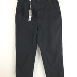 Everlane  Womens Pants The Straight-Leg Crop Stretch Black 0 Photo 2