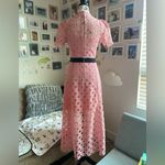 Sandro Paris Floral Lace Midi Dress Photo 11