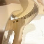 Salvatore Ferragamo  Size 7C Tan Leather Wedge Strappy Sandal NEW Photo 6