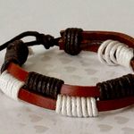 Genuine Leather Bracelet Brown Photo 0