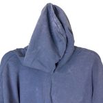 Free Press  Distressed Blue Hooded Sweatshirt Size Medium Photo 6