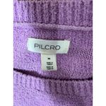 Pilcro  Oversized Textured Knit Pullover Sweater Lilac Purple Size M Loose Cozy Photo 2