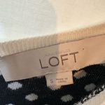 Loft  Polka Dot Women's 3/4 Sleeve Size Small Sweater Photo 1