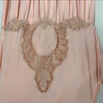 Socialite Pale Peach Pink Dress Lace Inset Sz Small Photo 9