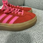 Adidas  Originals Gazelle Bold platform sneakers in red and pink size 5 Photo 7