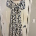 SheIn Blue  Dress Floral Whit Photo 0