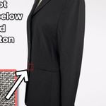 Classiques Entier Vintage Y2K Designer Black Wool Blend Blazer Suit Jacket Size 6 Photo 3