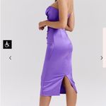 House Of CB House‎ of CB SANTANA VIOLET SATIN STRAPLESS CORSET MIDI DRESS NWOT size XS Photo 14