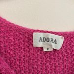 Adora Women's Pink Sweater Lightweight Loose Knit Coastal Spring Size M Photo 5