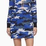 Calvin Klein Camo Dress Blue Grey Size Small Photo 0