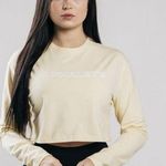 Alphalete  Women’s Performance Outlined LS Crop - Sea Salt , Size XS Photo 0