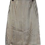 Banana Republic  Size 2 Silk Black and Cream Polka Dot Women's Pencil Skirt Photo 1