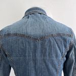 Denim Jean Jacket Vinatge Western SMALL BLUE Women's Stitched Access AC Photo 9