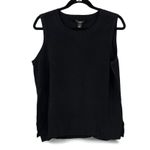 Halogen NWT S Knit Top Sweater Sleeveless Pullover Vest Norsstrom Womens Black Photo 5