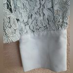 L'Agence L’Agence Maia Lace Button Front Blouse in Powder Blue size Medium $495 Photo 8