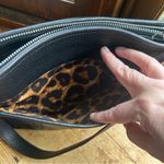 Brighton Black Leather Textured Shoulder Bag with Silver Hardware Photo 6