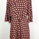 Halogen Tie Front Multi Color Printed Dress Size Small Photo 0
