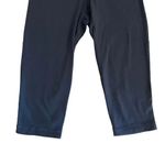 Lululemon Athletica Black Capri Back Mesh Logo Capri Running Pants SZ XS # 1481 Photo 2